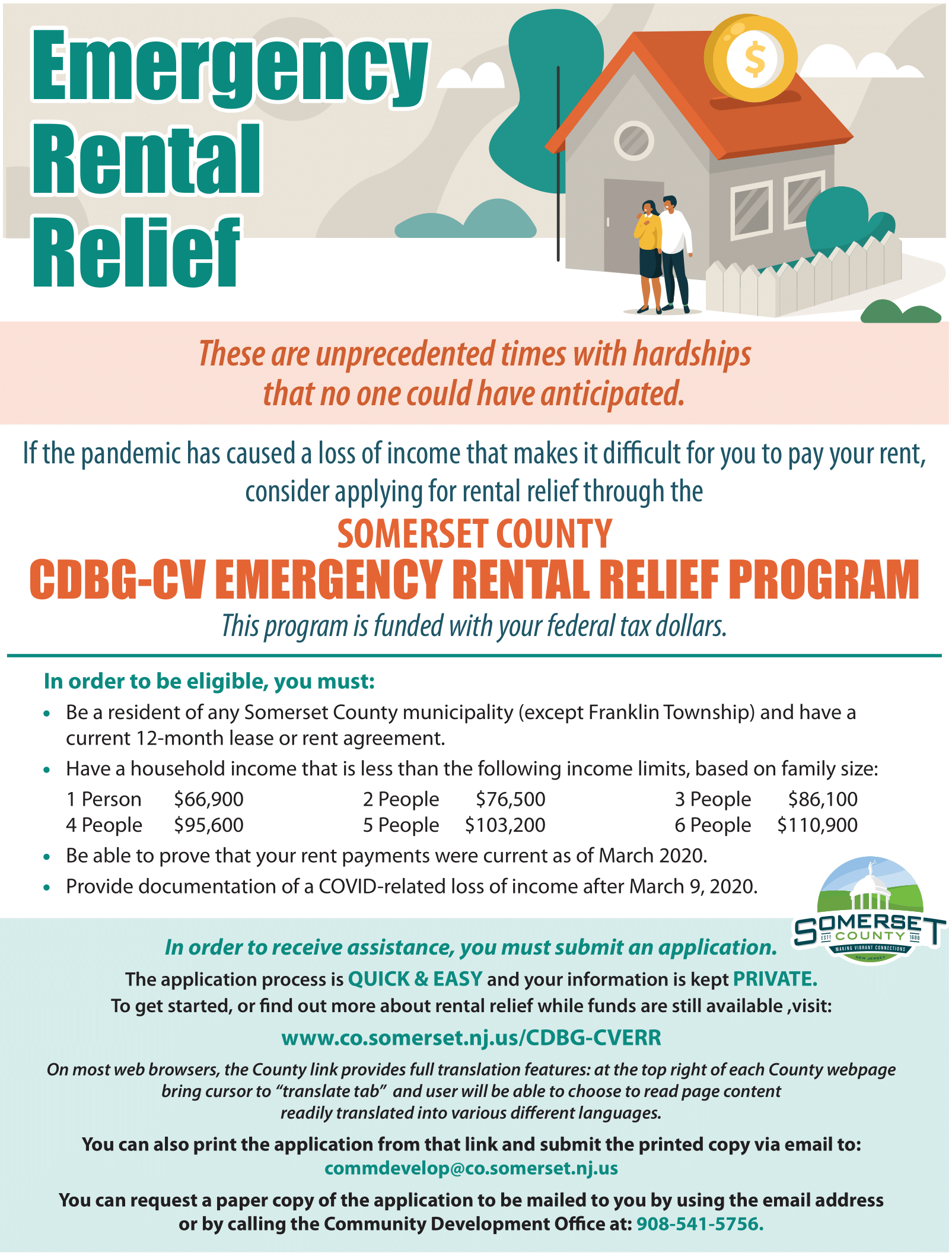 Hillsborough New Jersey Emergency Rental Relief