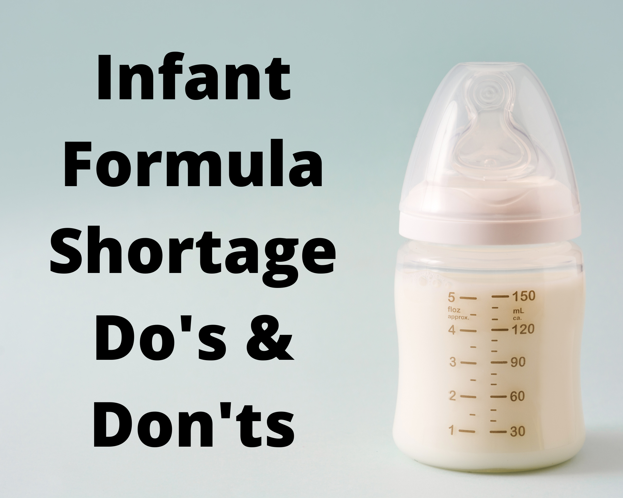 Baby Formula Dos and Don'ts