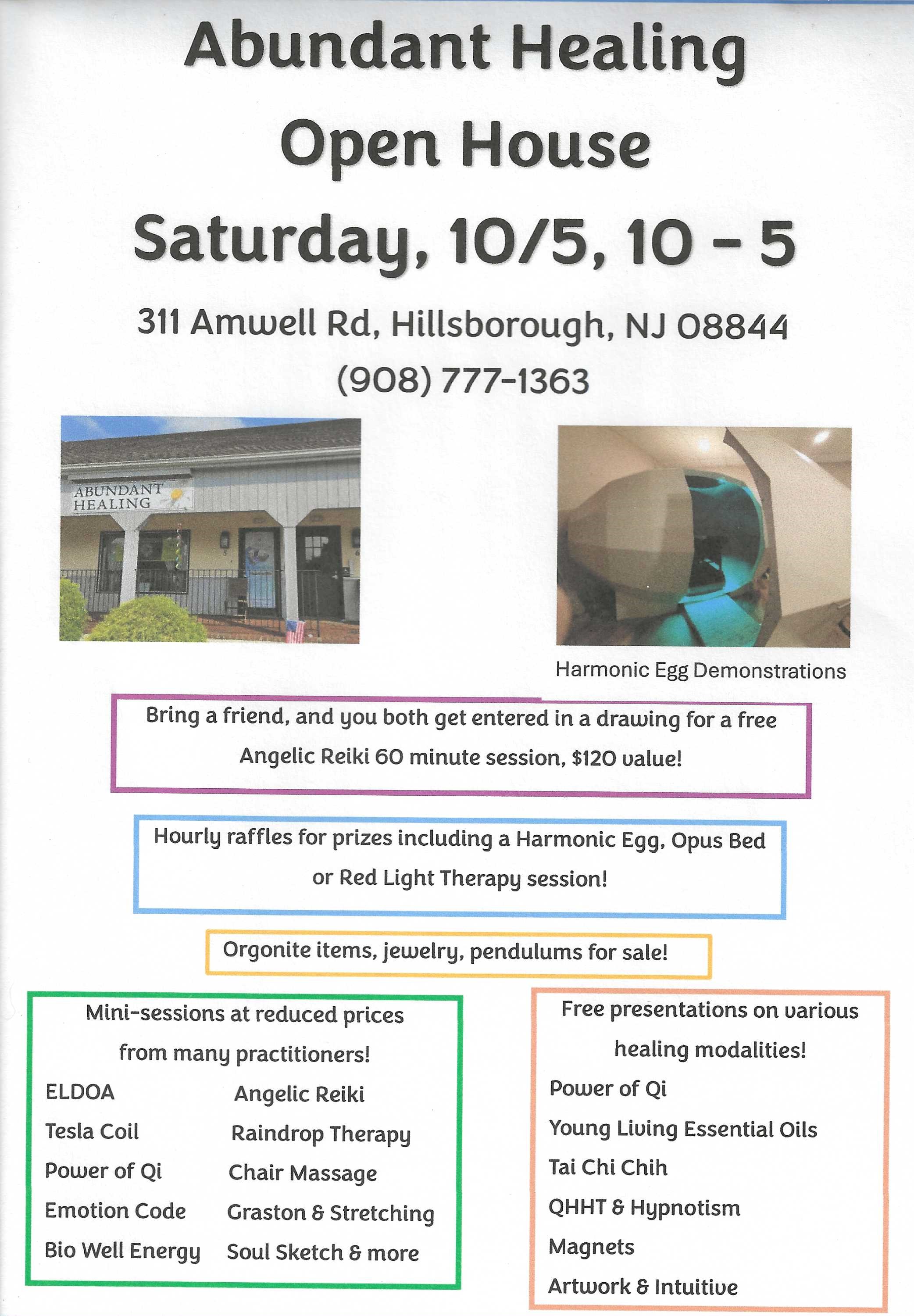 Abundant Healing open house