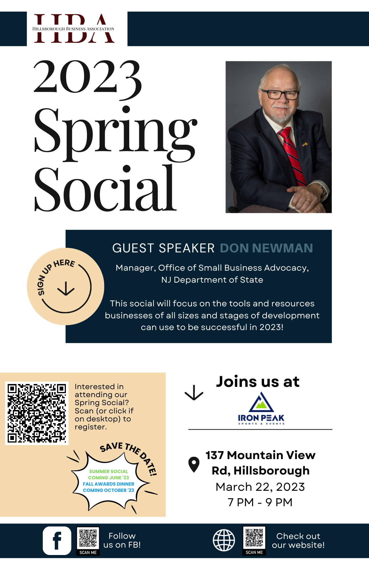 Official HBA Spring Social Flyer
