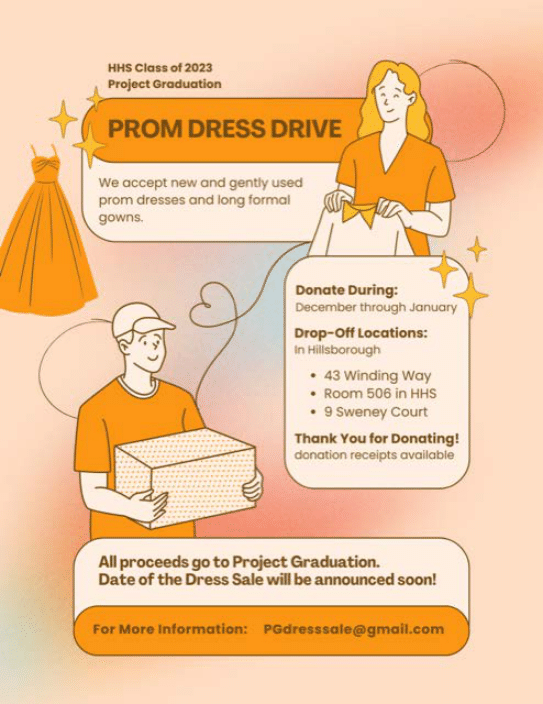 Hillsborough New Jersey Project Graduation Prom Dress Donation