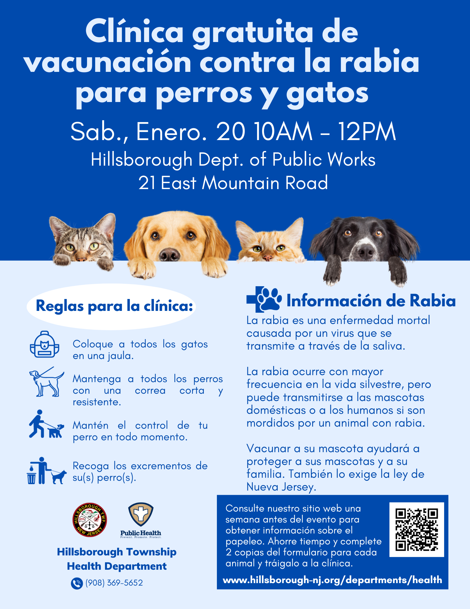 Hillsborough New Jersey - Free Rabies Clinic