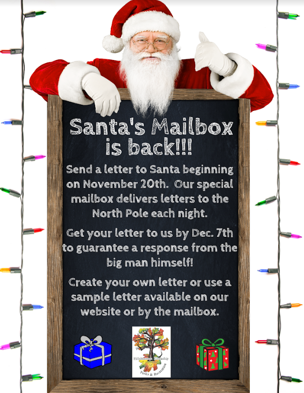 Hillsborough New Jersey It's Time for Santa's Mailbox