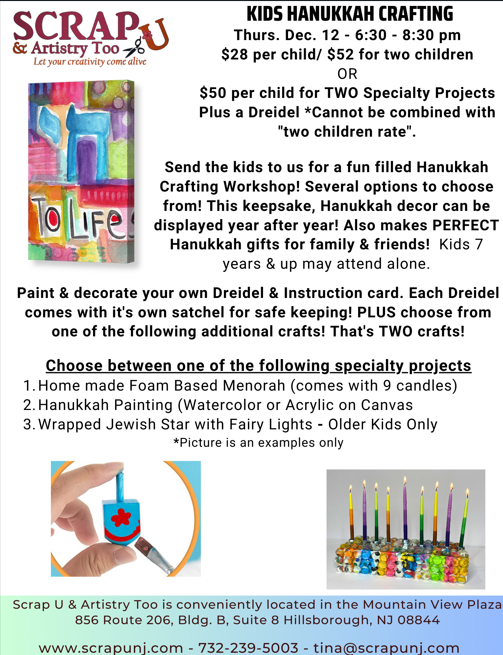 Scrap U Hanukkah Crafting